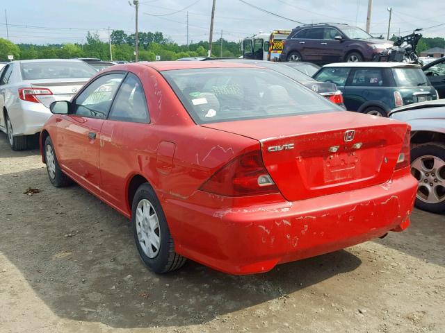 1HGEM22184L047990 - 2004 HONDA CIVIC DX V RED photo 3