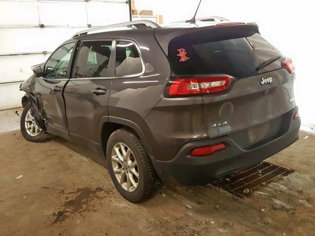 1C4PJMCB1FW672736 - 2015 JEEP CHEROKEE L GRAY photo 3