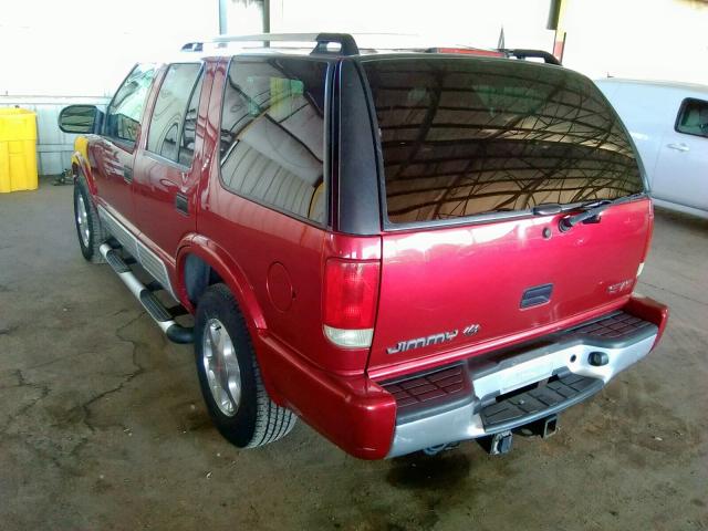 1GKDT13W0Y2252852 - 2000 GMC JIMMY / EN RED photo 3