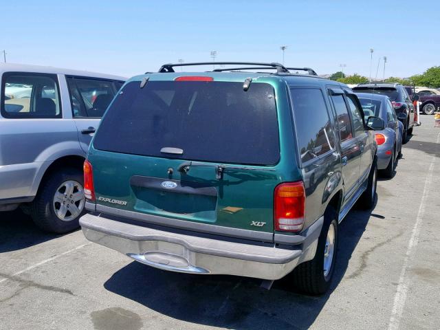 1FMDU34E6XZB90255 - 1999 FORD EXPLORER GREEN photo 4