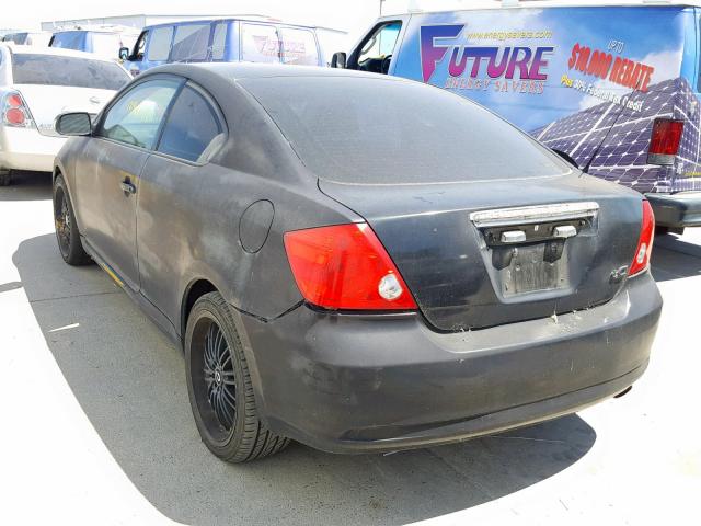 JTKDE177070194298 - 2007 TOYOTA SCION TC შავი ფოტო 3