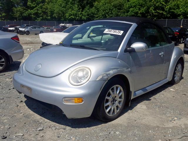 3VWCM31Y54M324276 - 2004 VOLKSWAGEN NEW BEETLE Gümüş foto 2