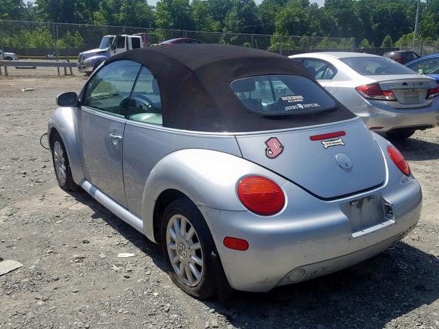 3VWCM31Y54M324276 - 2004 VOLKSWAGEN NEW BEETLE Gümüş foto 3
