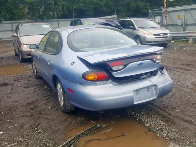 1FALP52U7VA314659 - 1997 FORD TAURUS GL BLUE photo 3