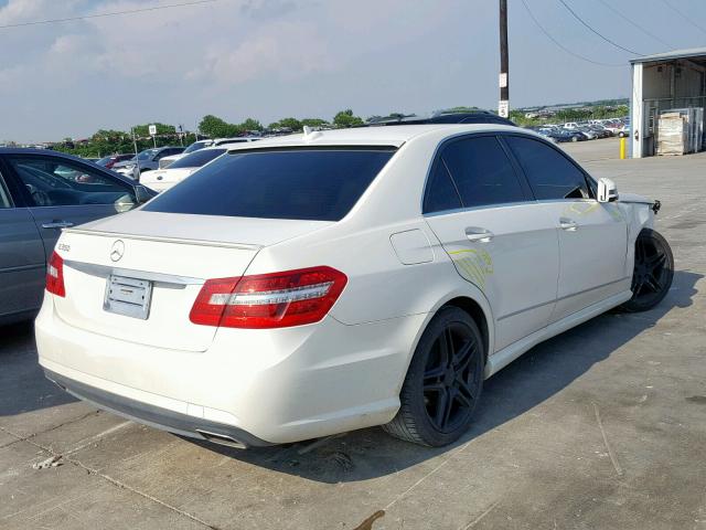 WDDHF5GB8BA375725 - 2011 MERCEDES-BENZ E 350 WHITE photo 4