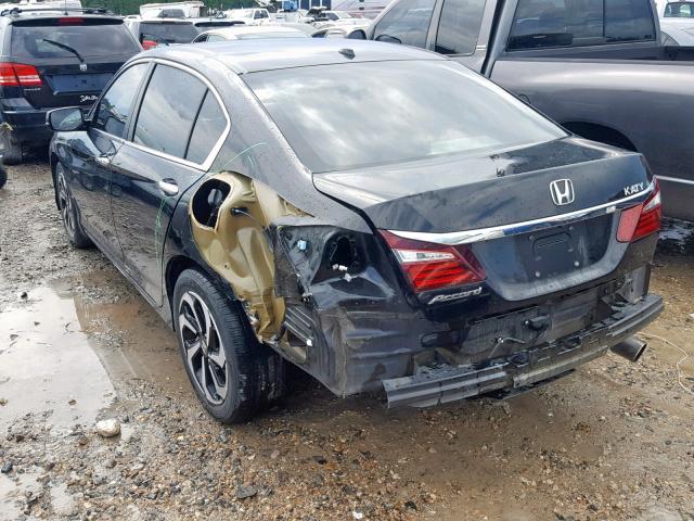 1HGCR2F80GA007628 - 2016 HONDA ACCORD EXL BLACK photo 3