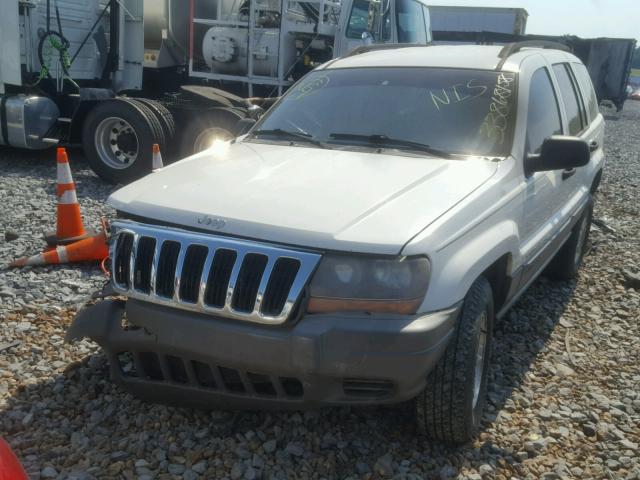 1J4GX48S22C127058 - 2002 JEEP GRAND CHER WHITE photo 2