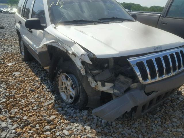 1J4GX48S22C127058 - 2002 JEEP GRAND CHER WHITE photo 9