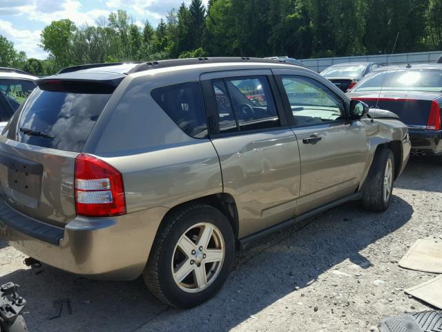 1J8FT47W57D131827 - 2007 JEEP COMPASS TAN photo 4