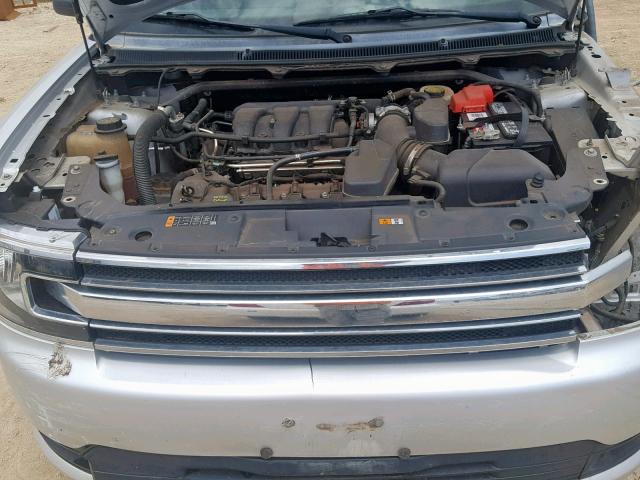 2FMGK5B8XDBD37106 - 2013 FORD FLEX SE SILVER photo 7