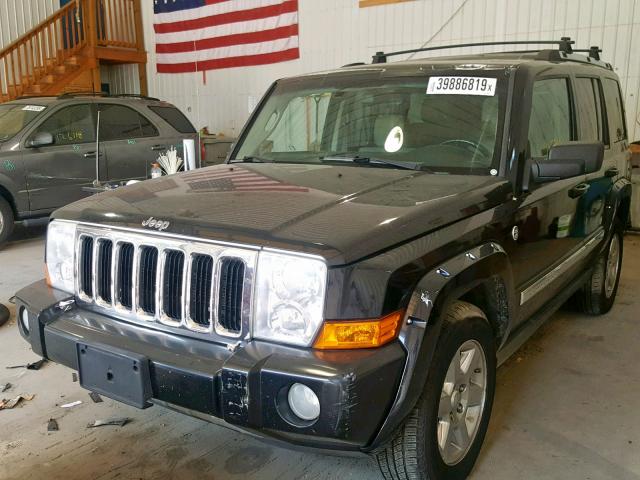 1J8HG58N26C324370 - 2006 JEEP COMMANDER BLACK photo 2