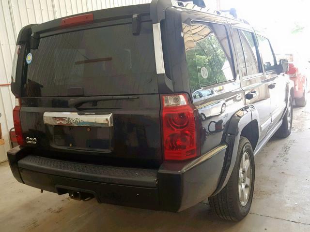 1J8HG58N26C324370 - 2006 JEEP COMMANDER BLACK photo 4
