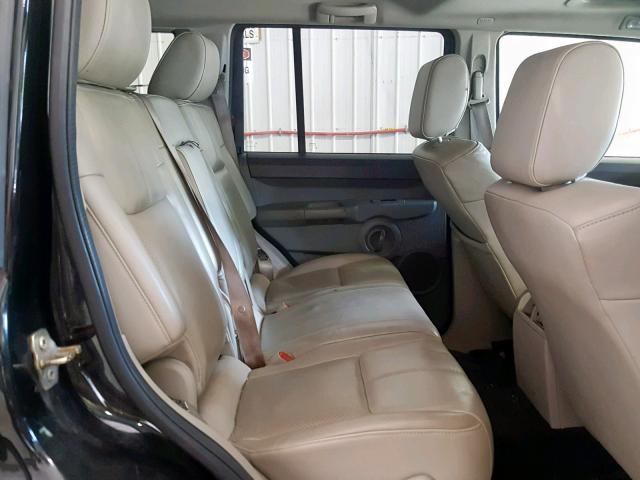 1J8HG58N26C324370 - 2006 JEEP COMMANDER BLACK photo 6