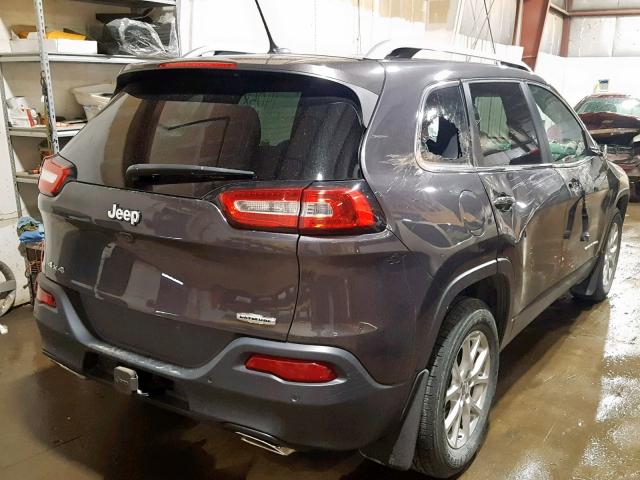 1C4PJMCS3FW551917 - 2015 JEEP CHEROKEE L CHARCOAL photo 4