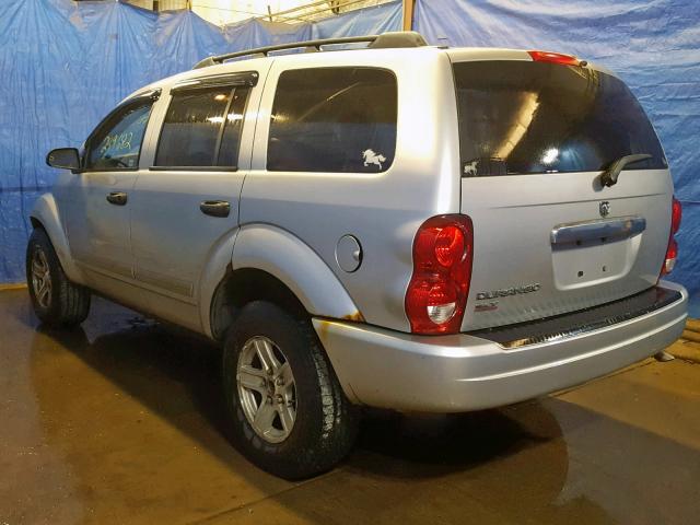 1D4HB48N14F169566 - 2004 DODGE DURANGO SL SILVER photo 3