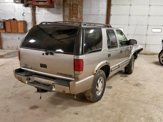 1GNDT13W5Y2143872 - 2000 CHEVROLET BLAZER TAN photo 4