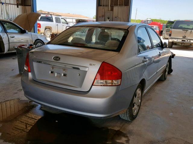 KNAFE121585522500 - 2008 KIA SPECTRA EX SILVER photo 4