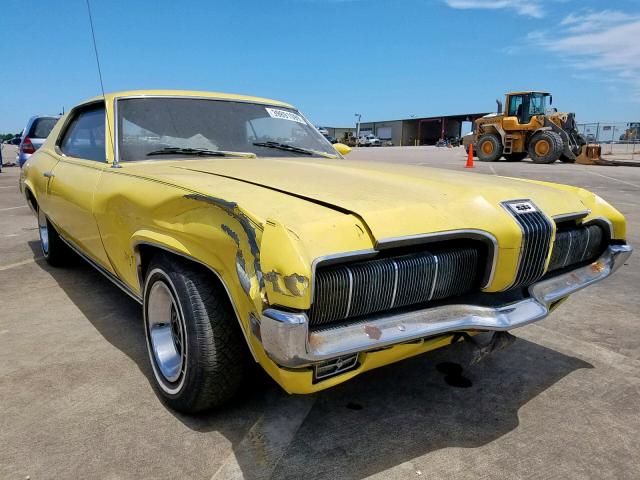 OF91H572408 - 1970 MERCURY COUGAR YELLOW photo 1