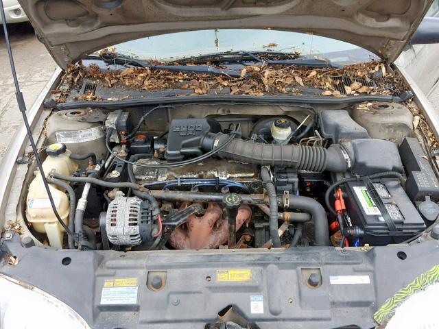 1G1JF524017118048 - 2001 CHEVROLET CAVALIER L TAN photo 7