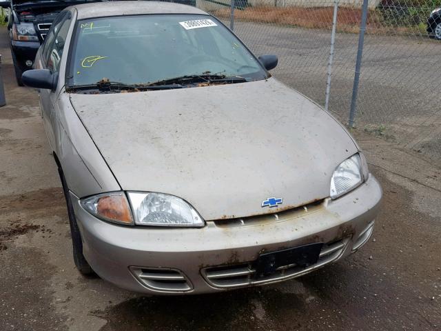 1G1JF524017118048 - 2001 CHEVROLET CAVALIER L TAN photo 9