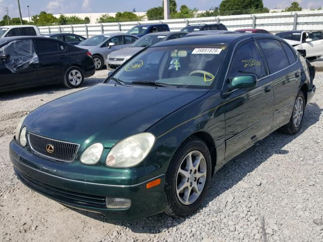 JT8BD68SXW0004263 - 1998 LEXUS GS 300 GREEN photo 2