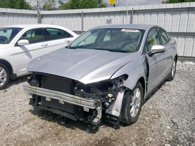 3FA6P0G78GR379810 - 2016 FORD FUSION S GRAY photo 2