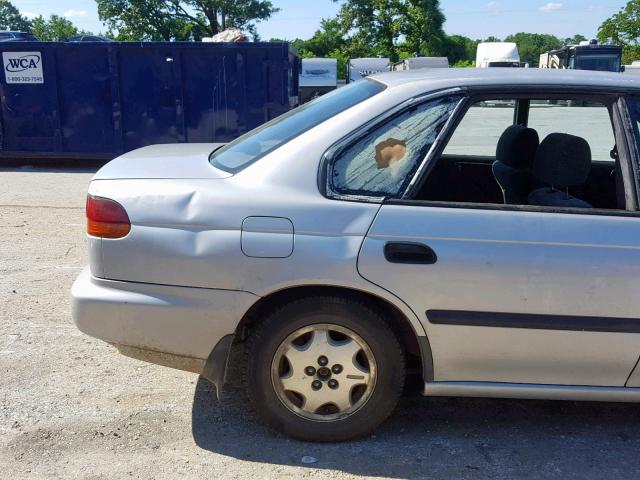 4S3BD4358W7203326 - 1998 SUBARU LEGACY L SILVER photo 9