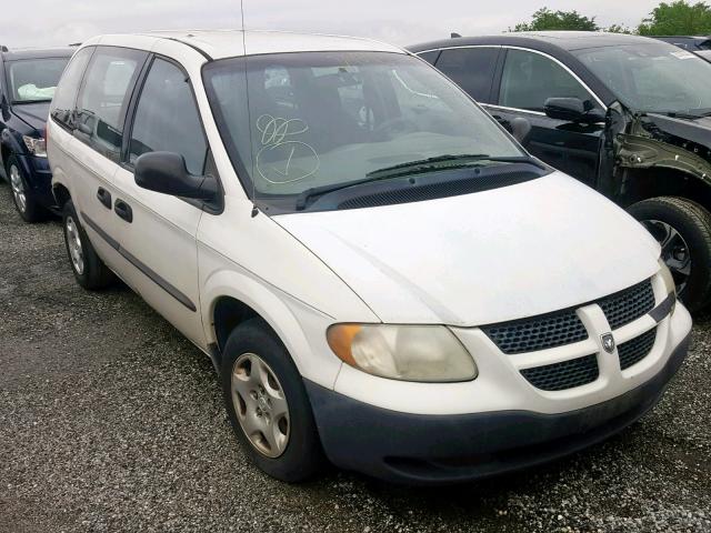 1D4GP25353B239497 - 2003 DODGE CARAVAN SE WHITE photo 1