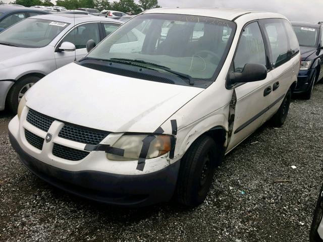 1D4GP25353B239497 - 2003 DODGE CARAVAN SE WHITE photo 2