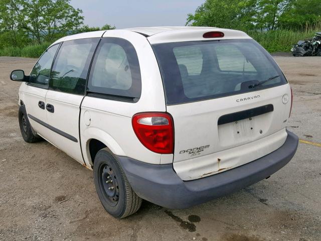 1D4GP25353B239497 - 2003 DODGE CARAVAN SE WHITE photo 3