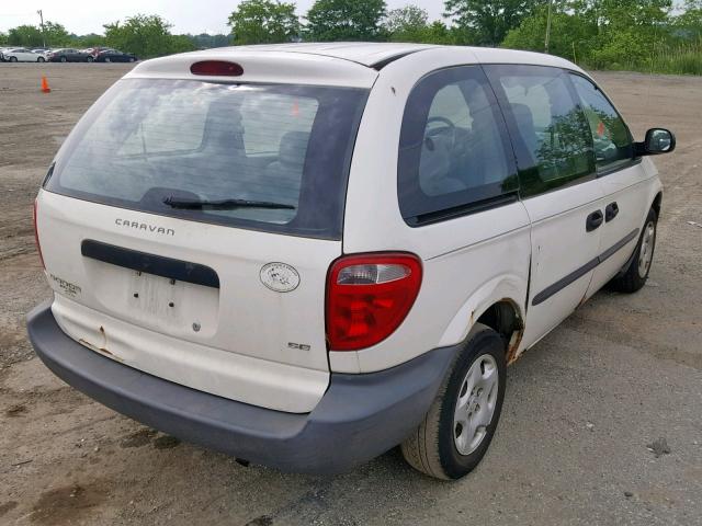 1D4GP25353B239497 - 2003 DODGE CARAVAN SE WHITE photo 4