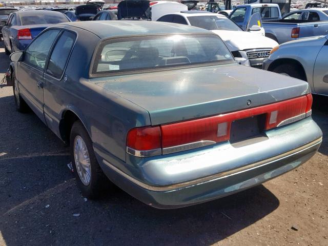 1MELM62W8TH609721 - 1996 MERCURY COUGAR XR7 GREEN photo 3