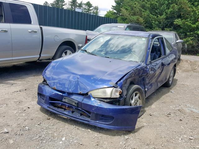 JA3AY31C7VU036256 - 1997 MITSUBISHI MIRAGE LS BLUE photo 2