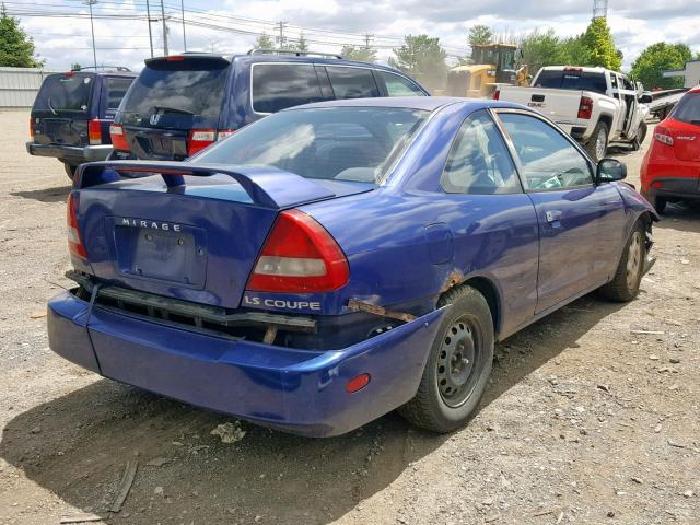 JA3AY31C7VU036256 - 1997 MITSUBISHI MIRAGE LS BLUE photo 4