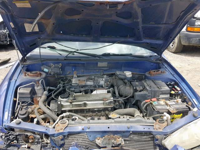 JA3AY31C7VU036256 - 1997 MITSUBISHI MIRAGE LS BLUE photo 7