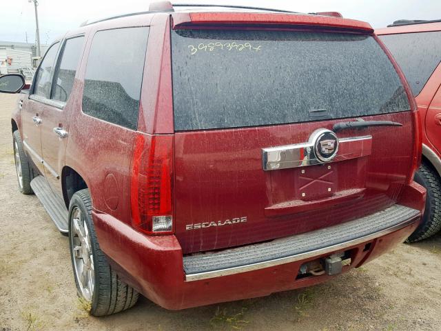 1GYFK638X7R198305 - 2007 CADILLAC ESCALADE L MAROON photo 3