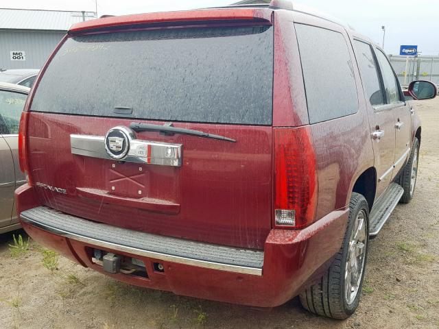 1GYFK638X7R198305 - 2007 CADILLAC ESCALADE L MAROON photo 4