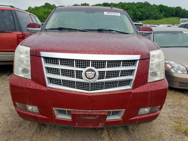 1GYFK638X7R198305 - 2007 CADILLAC ESCALADE L MAROON photo 9