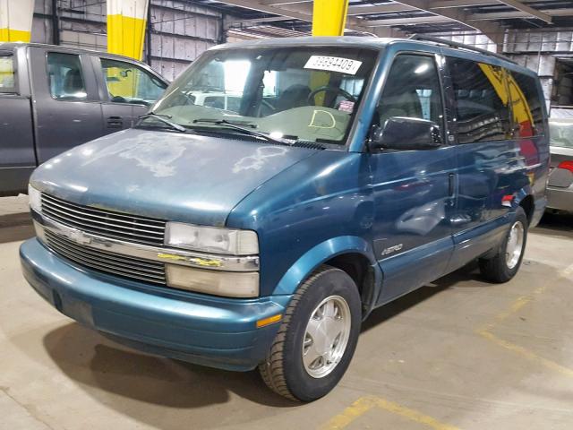 1GNDM19W1XB121127 - 1999 CHEVROLET ASTRO GREEN photo 2