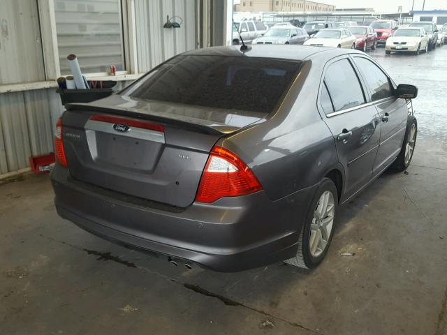 3FAHP0JA6CR436156 - 2012 FORD FUSION SEL GRAY photo 4