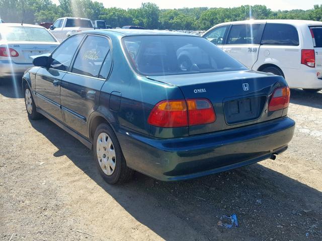 2HGEJ6614XH539380 - 1999 HONDA CIVIC BASE Yaşıl foto 3