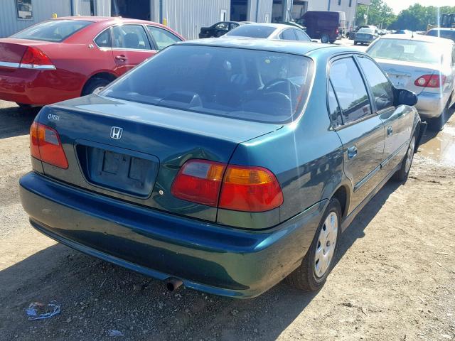 2HGEJ6614XH539380 - 1999 HONDA CIVIC BASE Yaşıl foto 4