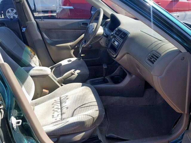 2HGEJ6614XH539380 - 1999 HONDA CIVIC BASE Yaşıl foto 5