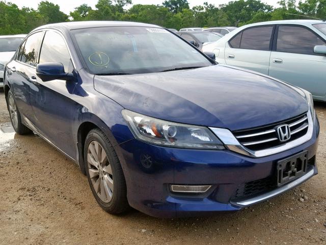 1HGCR3F84DA012008 - 2013 HONDA ACCORD EXL BLUE photo 1