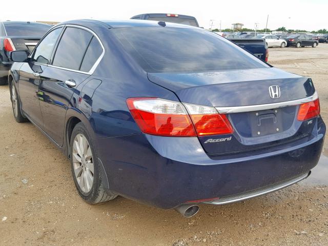 1HGCR3F84DA012008 - 2013 HONDA ACCORD EXL BLUE photo 3