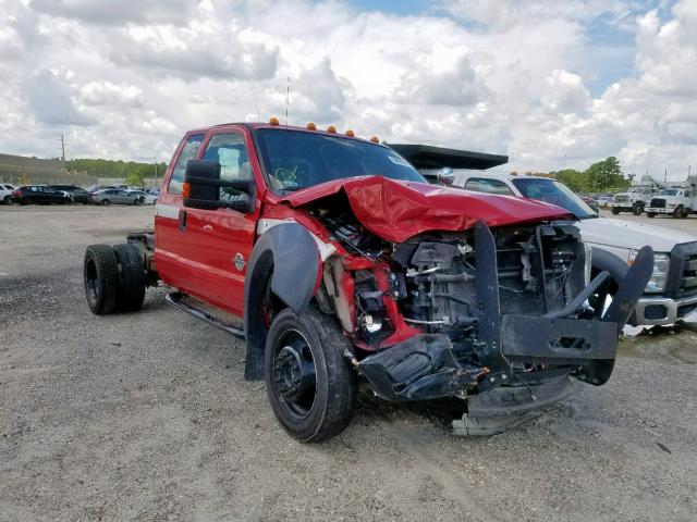 1FD0X5HT7BEB90632 - 2011 FORD F550 SUPER RED photo 1