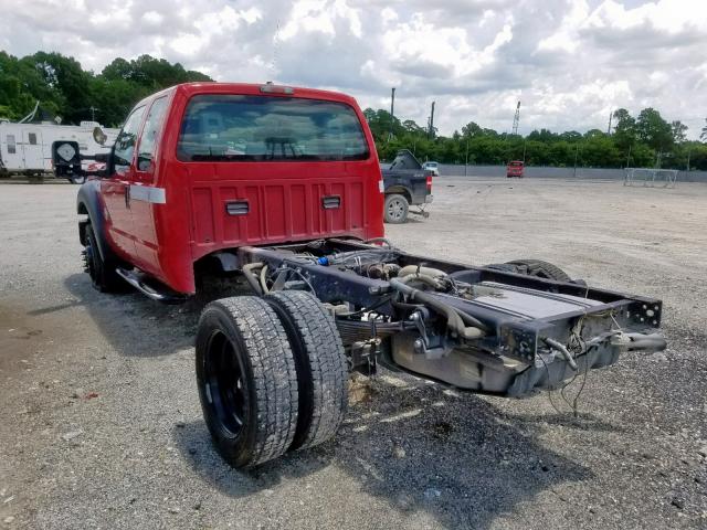 1FD0X5HT7BEB90632 - 2011 FORD F550 SUPER RED photo 3