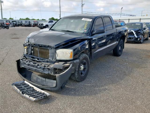 1D7HE28K35S277409 - 2005 DODGE DAKOTA QUA BLACK photo 2