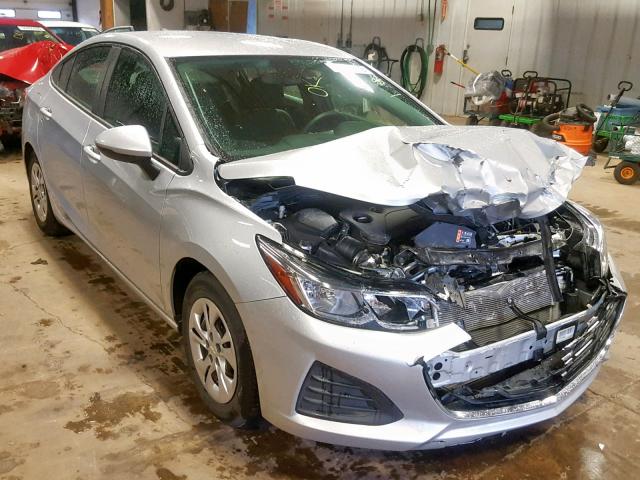 1G1BJ5SMXK7104596 - 2019 CHEVROLET CRUZE SILVER photo 1