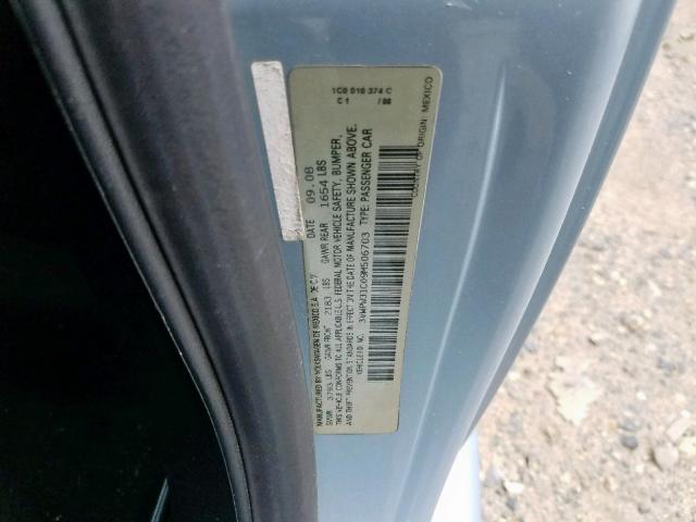 3VWPW31C09M506703 - 2009 VOLKSWAGEN NEW BEETLE ლურჯი ფოტო 10